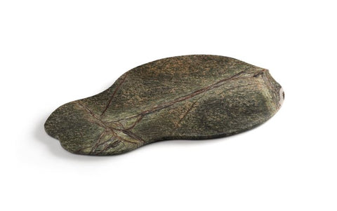 Fig Leaf Shaped Rainforest Marble Serving Platter