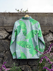 KOYTOY Banana Leaf Printed Shirt