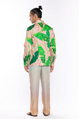 KOYTOY Banana Leaf Printed Shirt